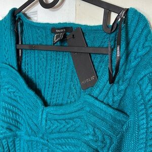 Thick Forever 21 Ladies crop top Turquoise Green